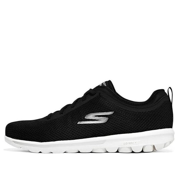 

Кроссовки go walk classic lace up 'black white' Skechers, черный