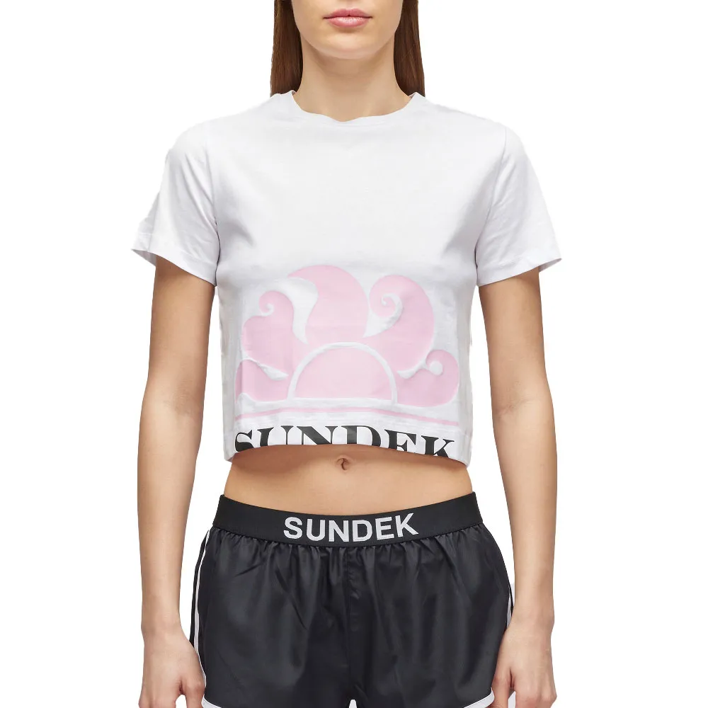 

Футболка с коротким рукавом Sundek Cropped, белый