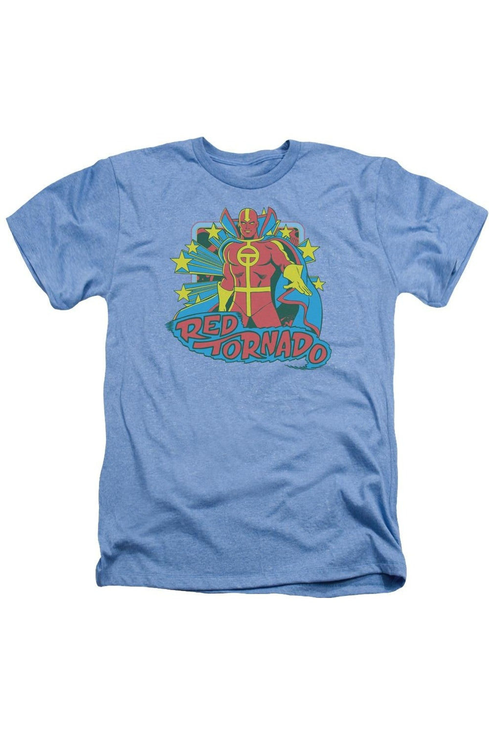 

DC Comics Red Tornado Stars Adult Heather Tee / Футболка Gildan
