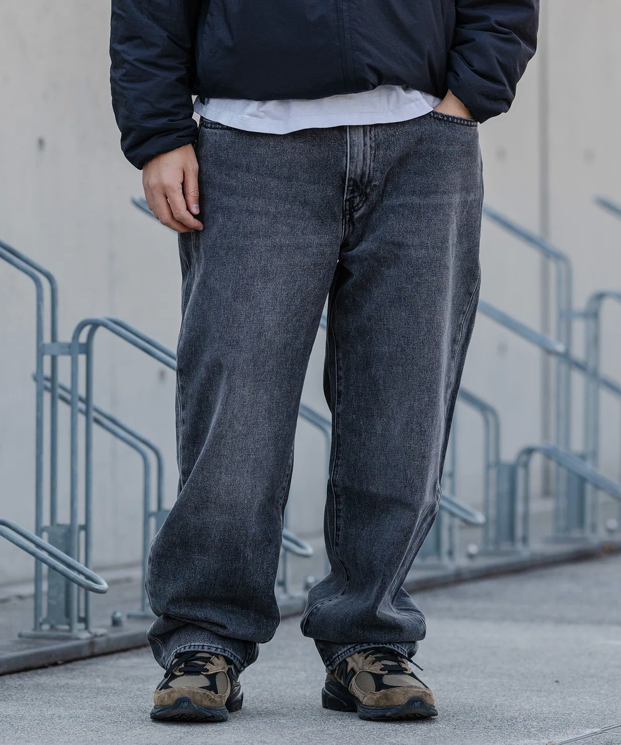 Джинсы свободного кроя Levi's 568 STAY LOOSE, чёрные — фото 3