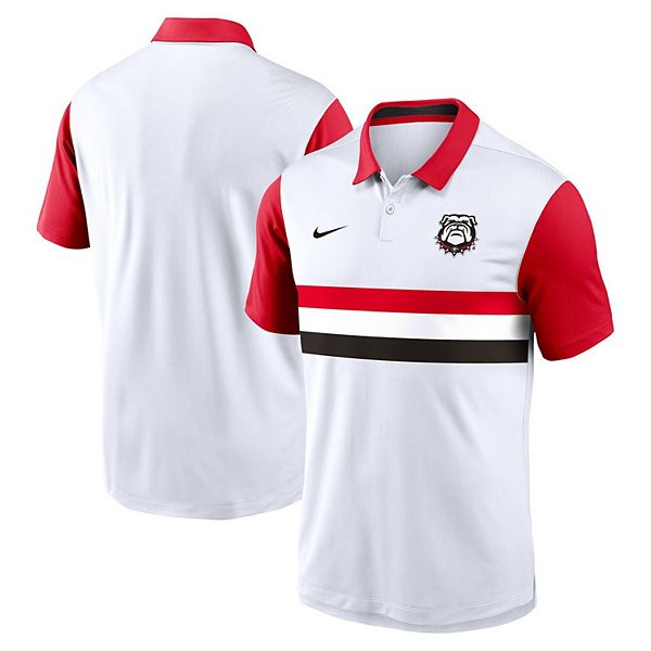 

Мужская бело-красная футболка Georgia Bulldogs Vapor Performance Polo Nike
