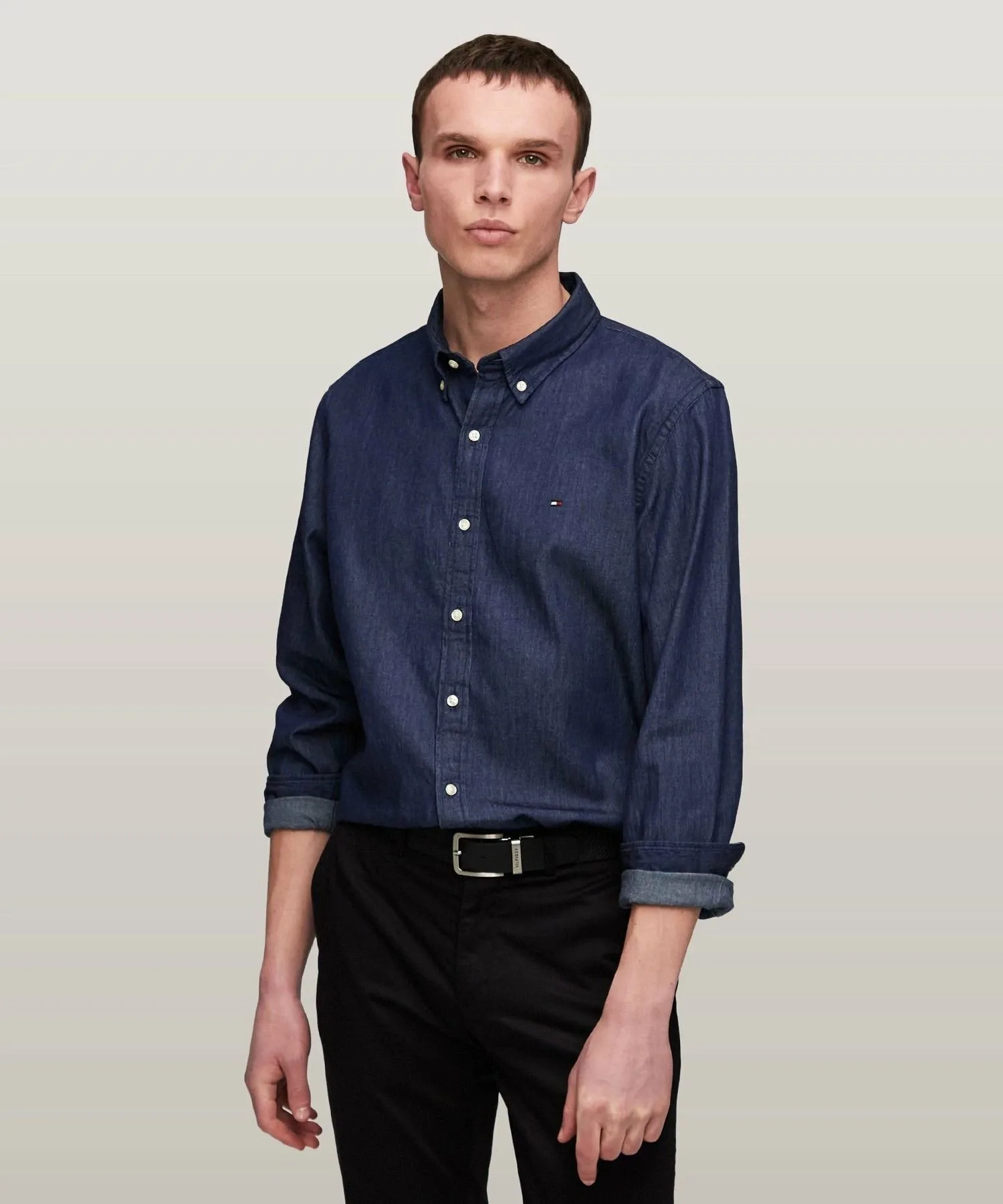 Рубашка AK WCC из индиго-джинса RF TOMMY HILFIGER, Blue 0GY