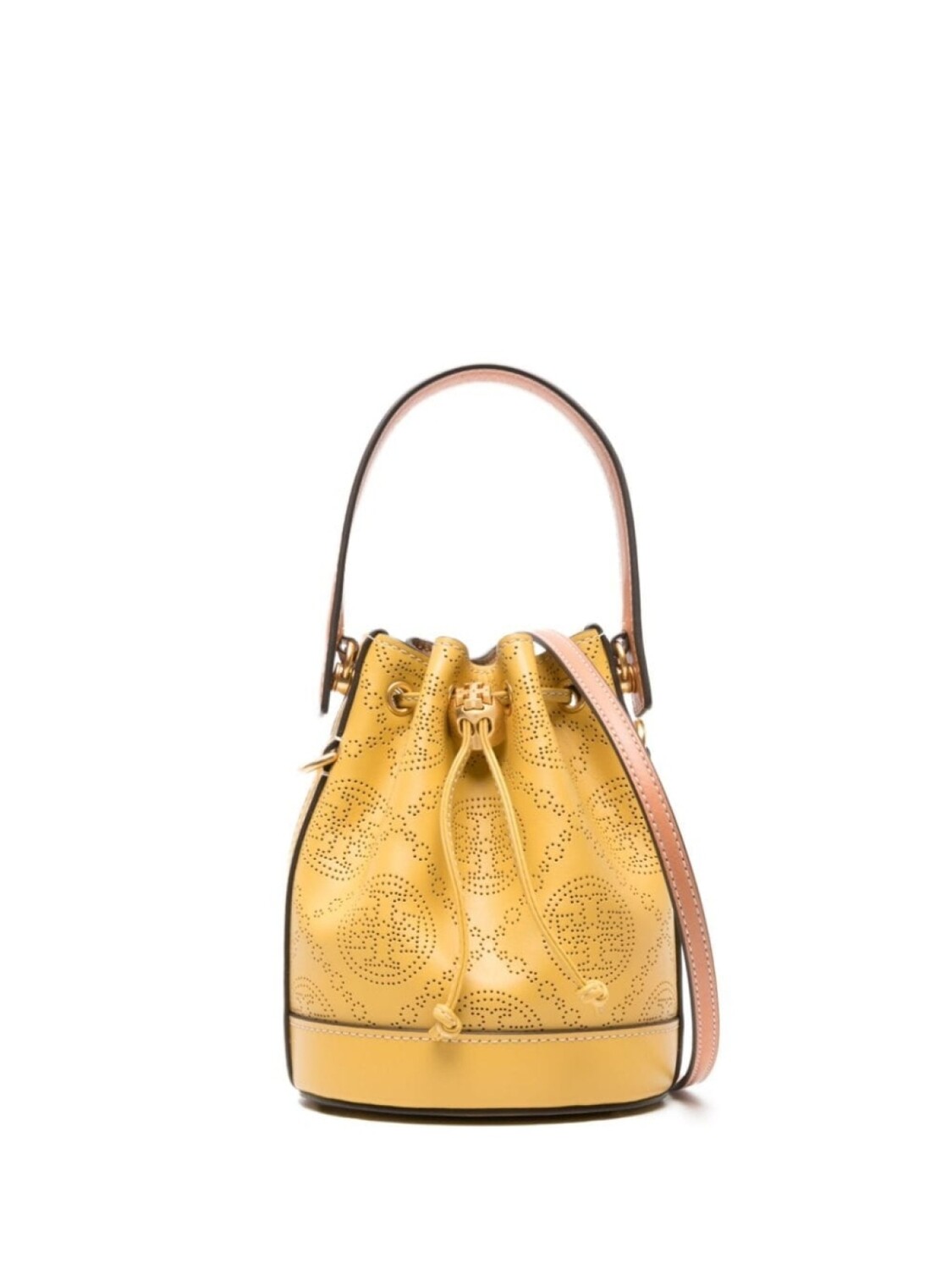 

Tory Burch сумка через плечо T Monogram с перфорацией, желтый