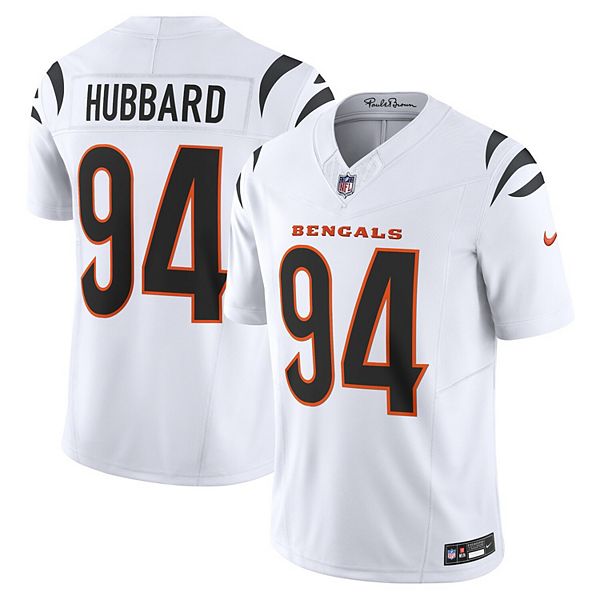 Мужская футболка Sam Hubbard Cincinnati Bengals Vapor FUSE Limited белая Nike — фото 2