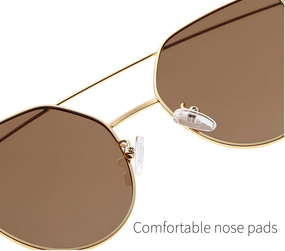 

Поляризованные солнцезащитные очки «кошачий глаз» для женщин и мужчин, ретро-стиль, линзы с УФ-защитным покрытием UV400, винтажные модные очки MAZNVISO, Black