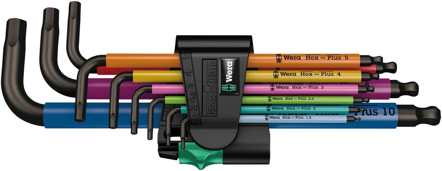 

Набор шестигранных ключей Hex-Plus SB L-образных метрических Wera, None