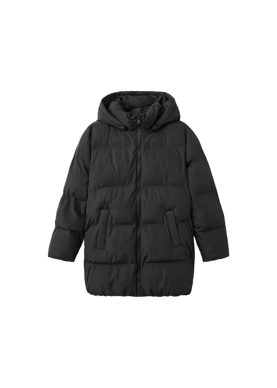 

Зимняя куртка MANGO TEEN Light, черный