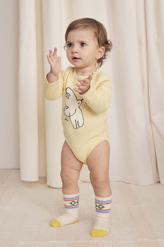 

Детское боди Freedom Bird Bobo Choses, желтый