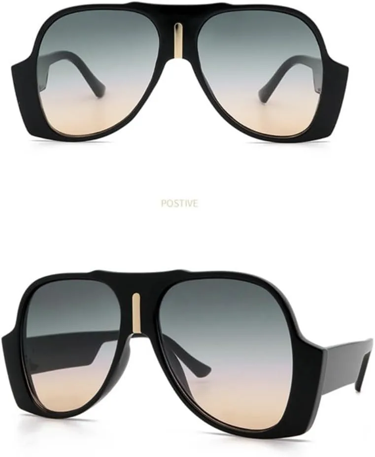 

Солнцезащитные очки для мужчин и женщин - защита UV400 - большая оправа, линзы ярких цветов, для занятий спортом на открытом воздухе и вождения DSVIGF, Leopard Green