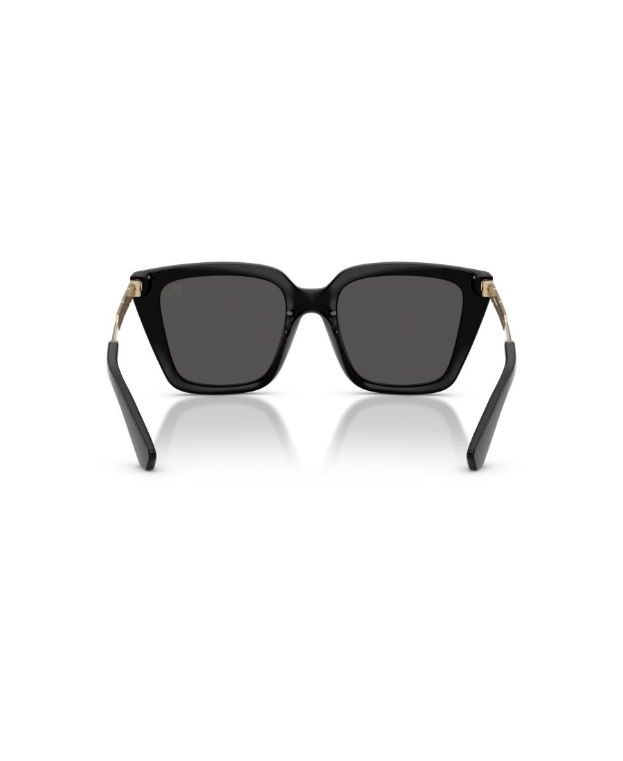 Женские квадратные солнцезащитные очки, BE4473U Burberry, Black — фото 3