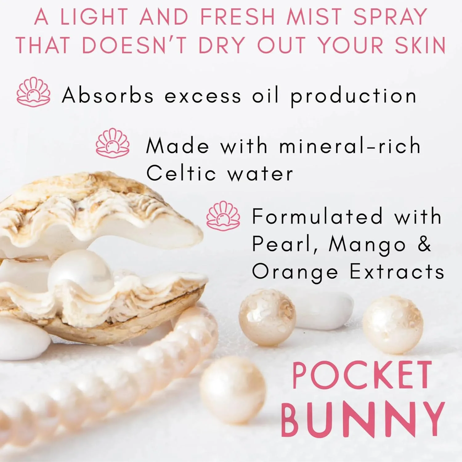 TONYMOLY Pocket Bunny Facial Mist - увлажняющий спрей для лица, освежающий и увлажняющий, дорожный размер, легкий уход за кожей, подарок в стиле K-Beauty 60 мл (1 шт.), Moist Mist — фото 4