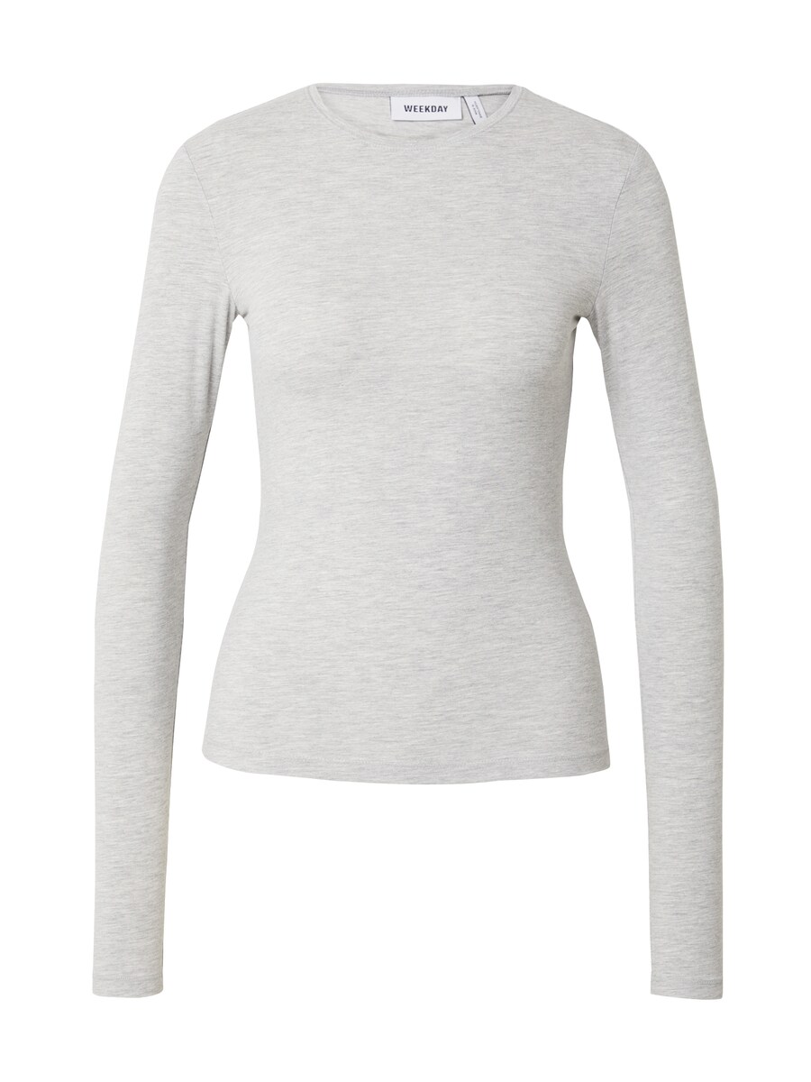 

Лонгслив WEEKDAY, mottled grey