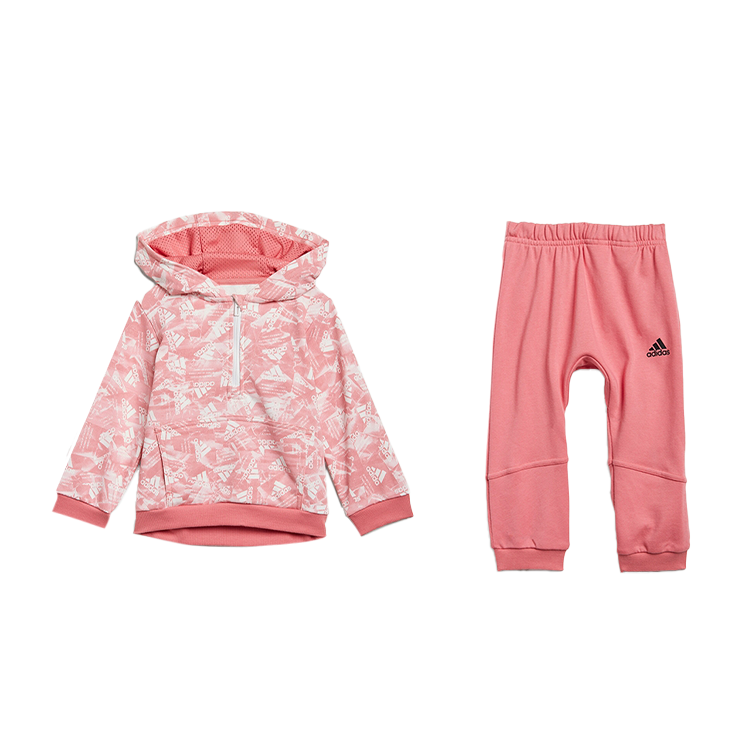 

Повседневная спортивная одежда для младенцев и малышей Adidas, clothing set (розовый top+розовый pants)