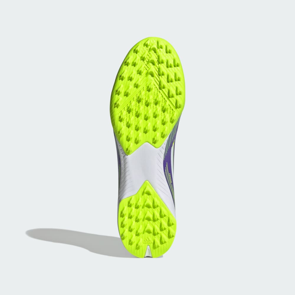 Бутсы Adidas F50 League Turf Cleats, цвет Purple Rush/Cloud White/Lucid Lemon — фото 4
