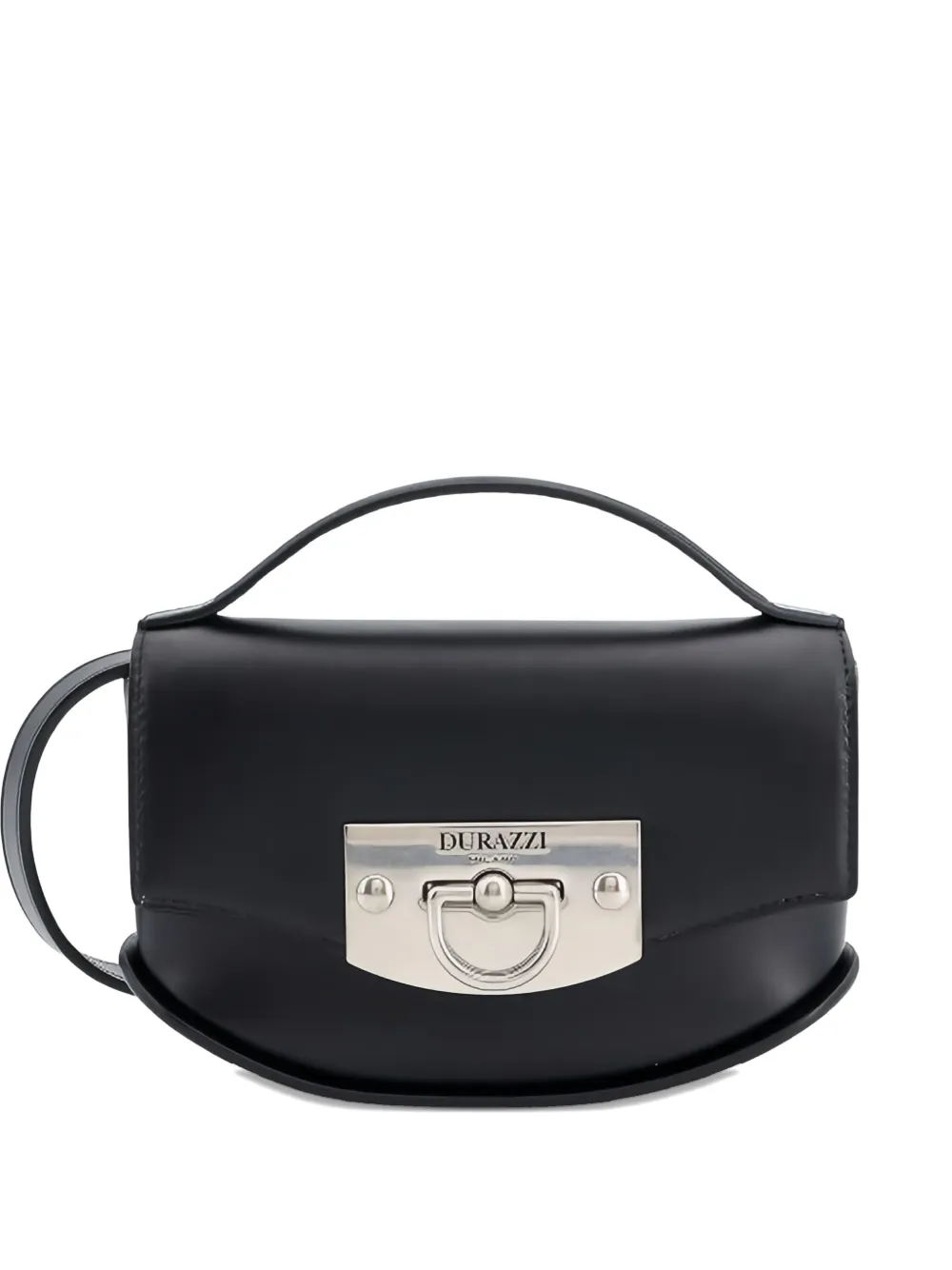 

Кожаная сумка-тоут Swing с гравированным логотипом Durazzi Milano, черный