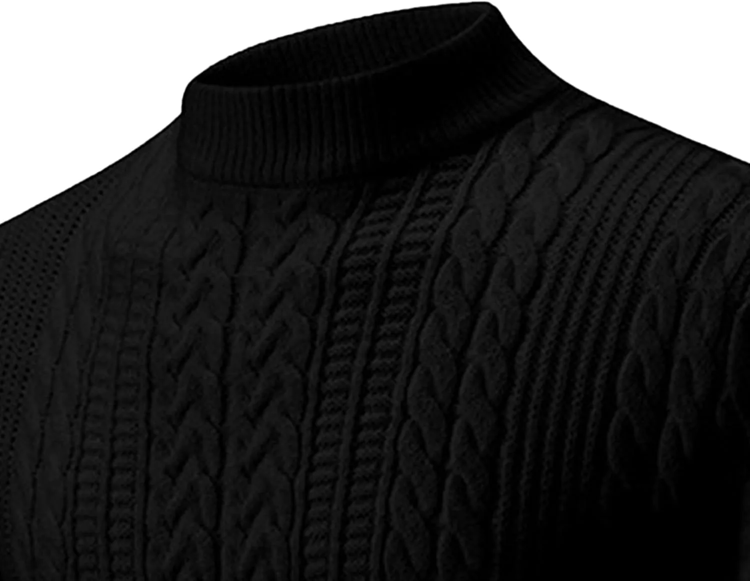 Мужской свитер Slim Fit с воротником стойкой — фото 2