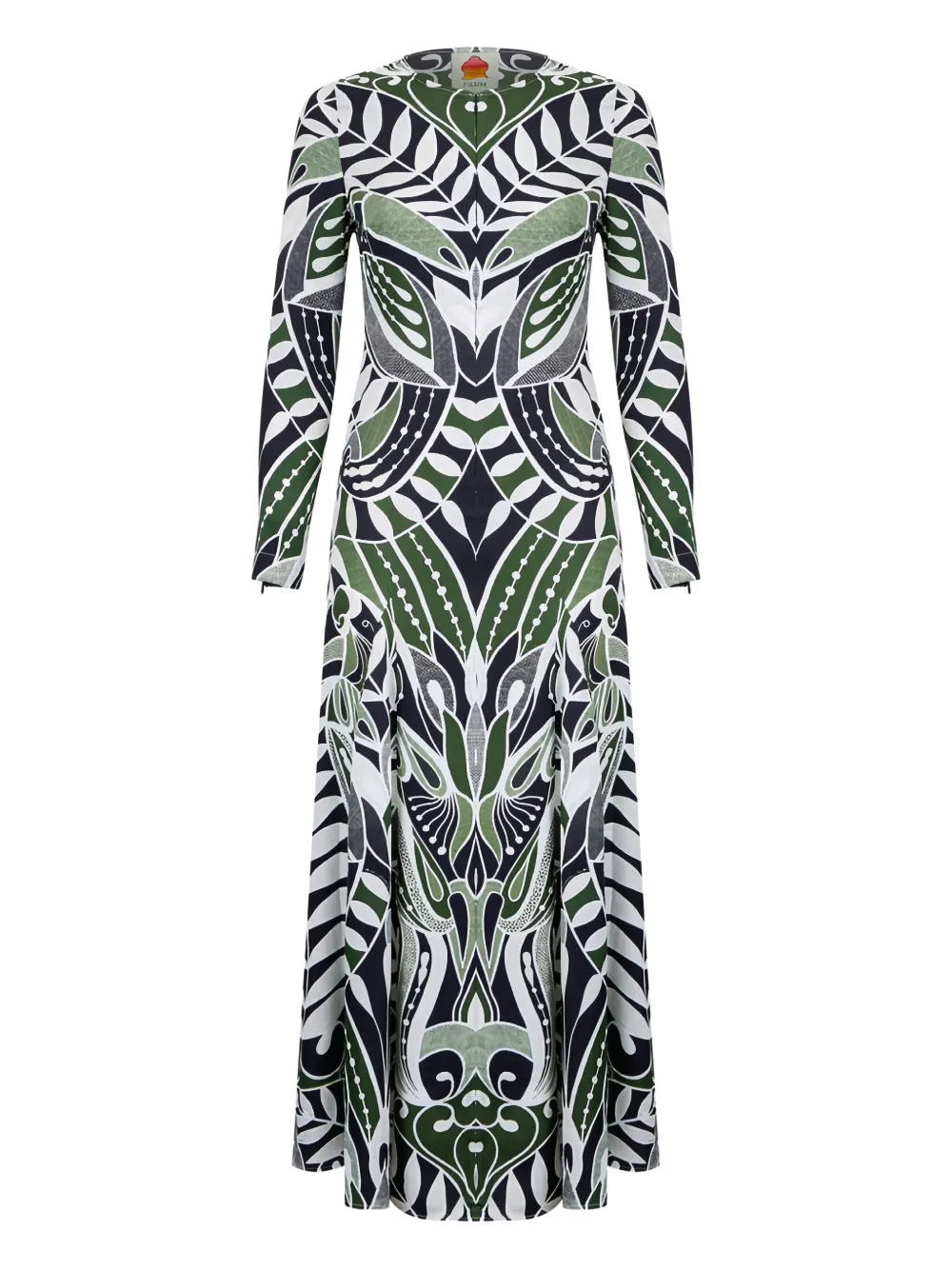 

Кружевное платье Lace Nature с длинными рукавами Farm Rio, зеленый