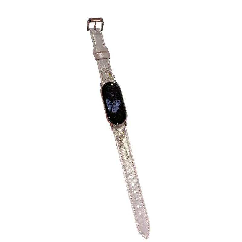 

MSSM Часы Watch Band Xiaomi Compatibility Leather, Shimmering Silver