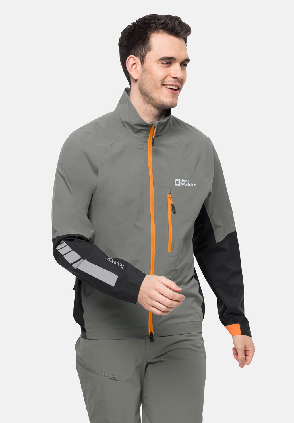 

Плащ Morobbia L Jack Wolfskin, серый