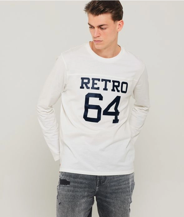 

Футболка с длинными рукавами Buster Retro Jeans, белый