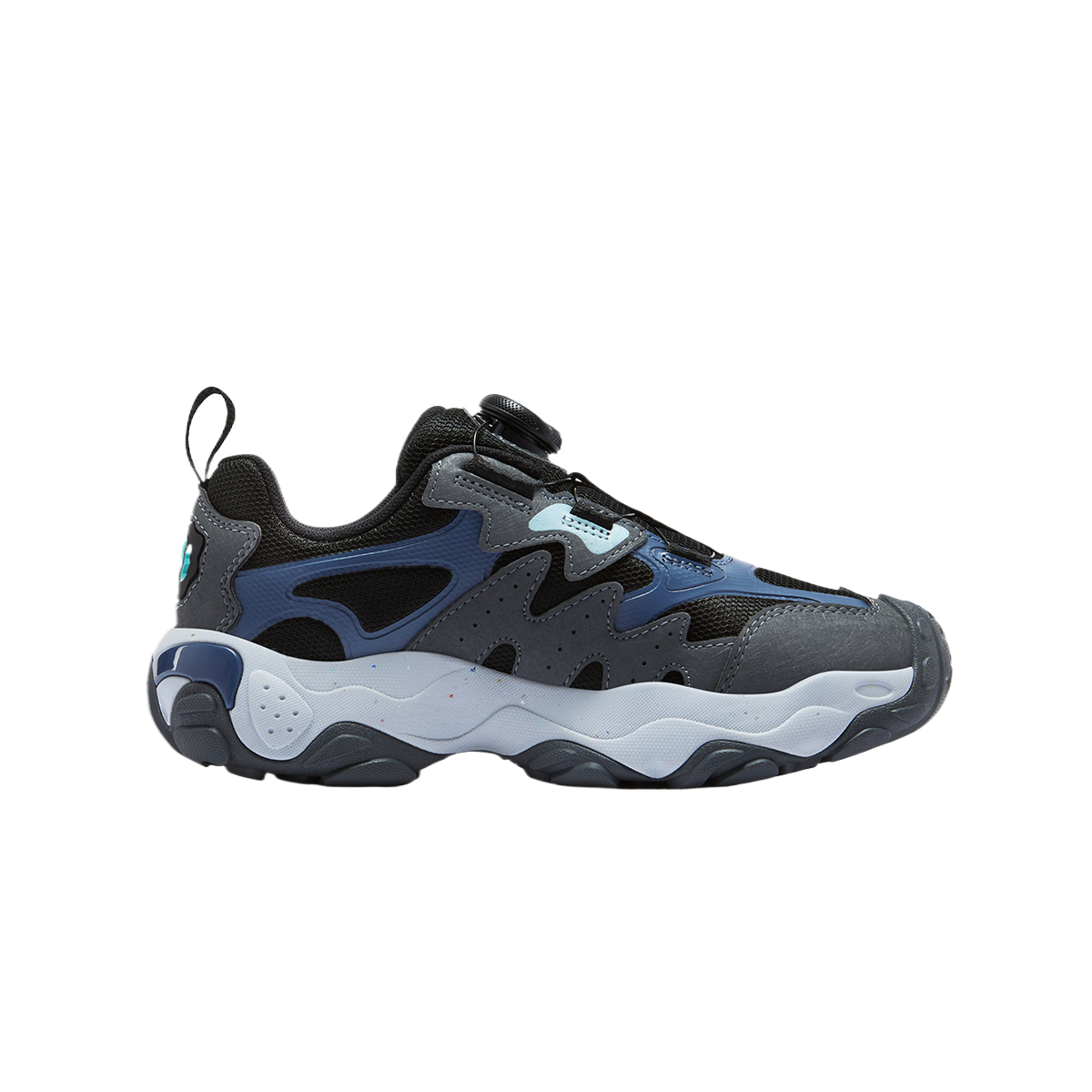 FILA KIDS Непромокаемые детские уличные кроссовки Black Blue для подростков — фото 3