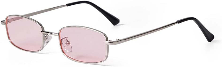 

Солнцезащитные очки UV400 с защитой от УФ-излучения — маленькая металлическая оправа, подходят для женщин и мужчин, для бега и занятий спортом на открытом воздухе UYPTK, C6 Silver