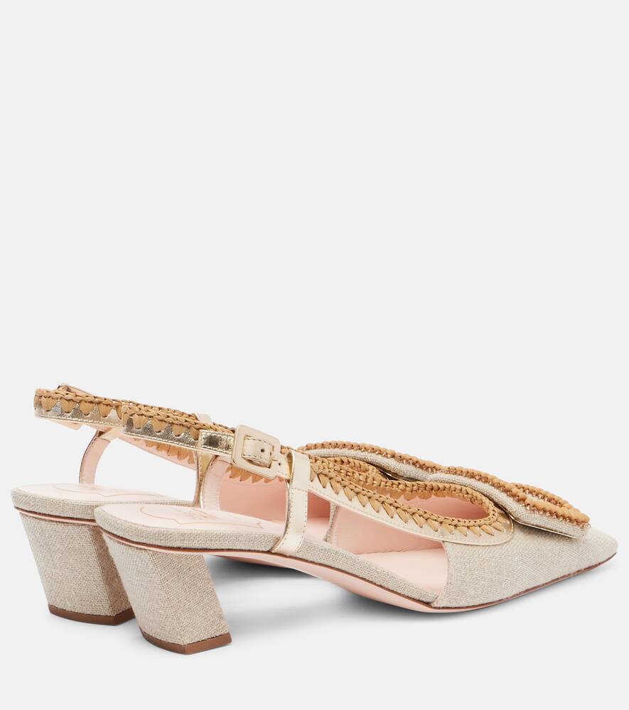 Туфли-лодочки Belle Vivier с декором Roger Vivier, C803(Corda)+G005(Oro Chi) — фото 2