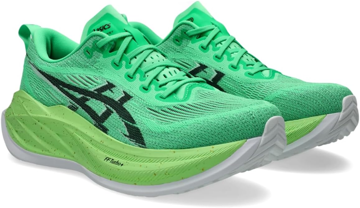 Кроссовки для бега ASICS Unisex SUPERBLAST 2, черный/зеленый — фото 2