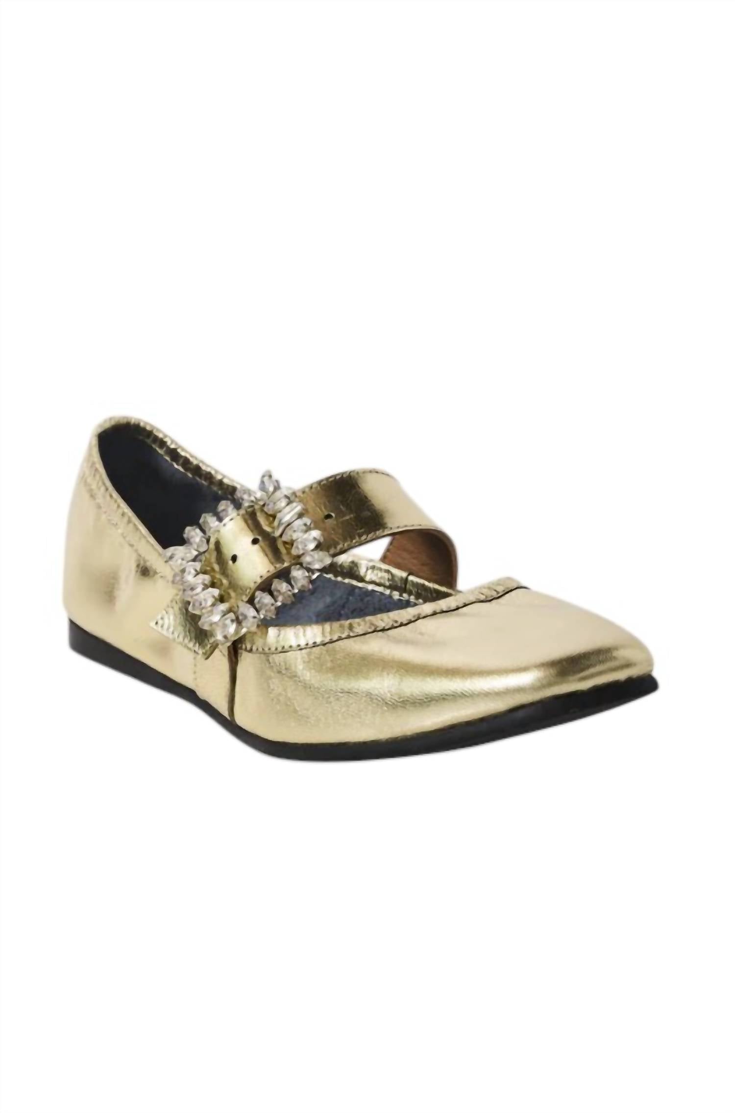 Женские балетки Ursa Gemini цвета шампанского с металлическим оттенком Free People, цвет champagne metallic
