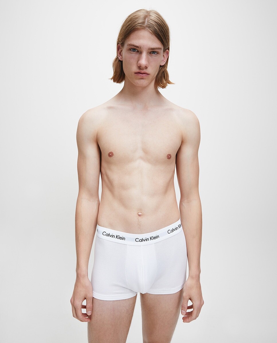 Комплект из трех мужских трикотажных боксеров разных цветов Calvin Klein, мультиколор — фото 3