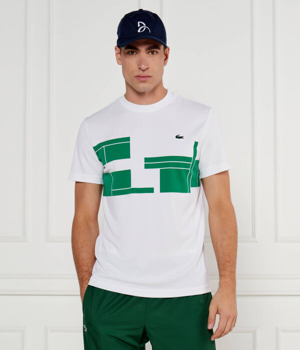 

Футболка Lacoste x Новак Джокович Regular fit Lacoste, белый