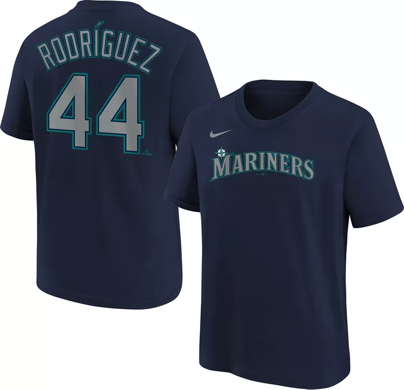 

Темно-синяя футболка Nike Youth Seattle Mariners Julio Rodriguez #44