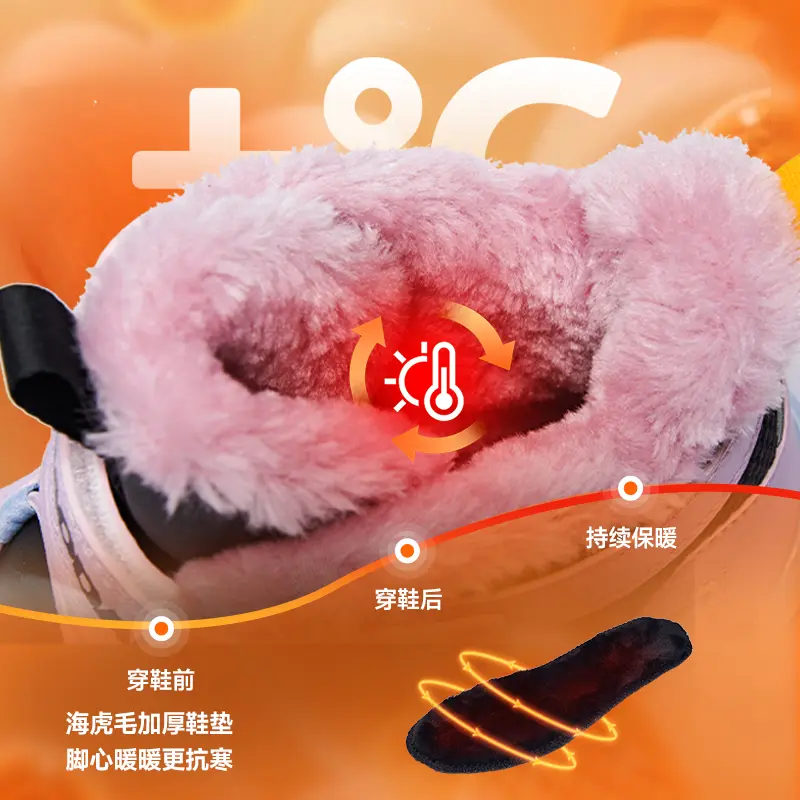 QIAODAN Антиударные высокие кроссовки Kids Lifestyle черные фиолетовые для подростков — фото 3