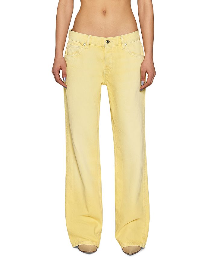 

Укороченные мешковатые джинсы с низкой посадкой Butter EB Denim, желтый