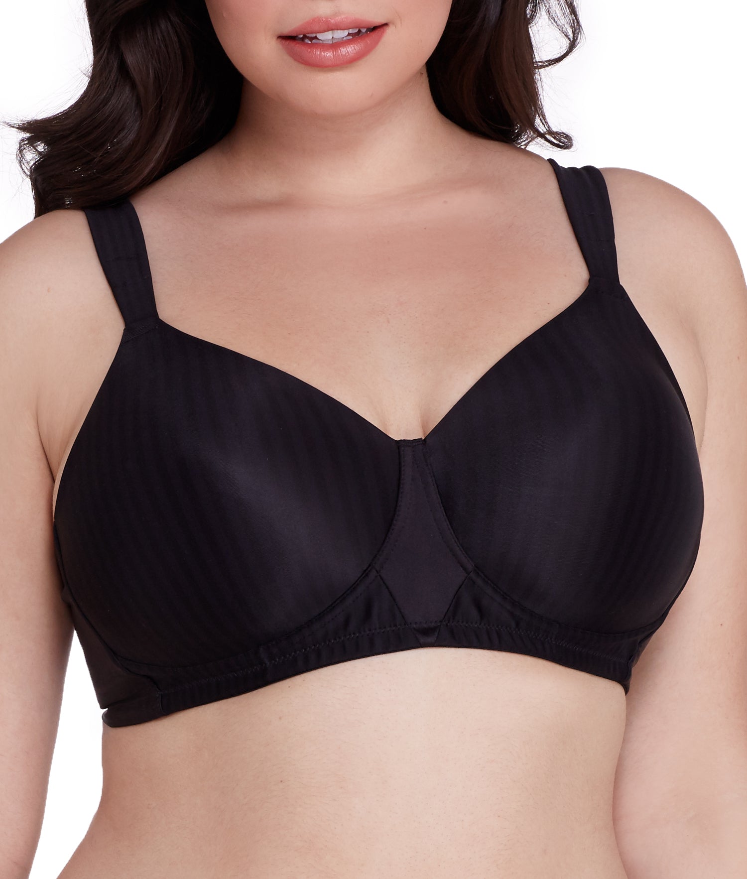 

Playtex Women's Secrets Идеально гладкий бюстгальтер без косточек, цвет Black Stripe