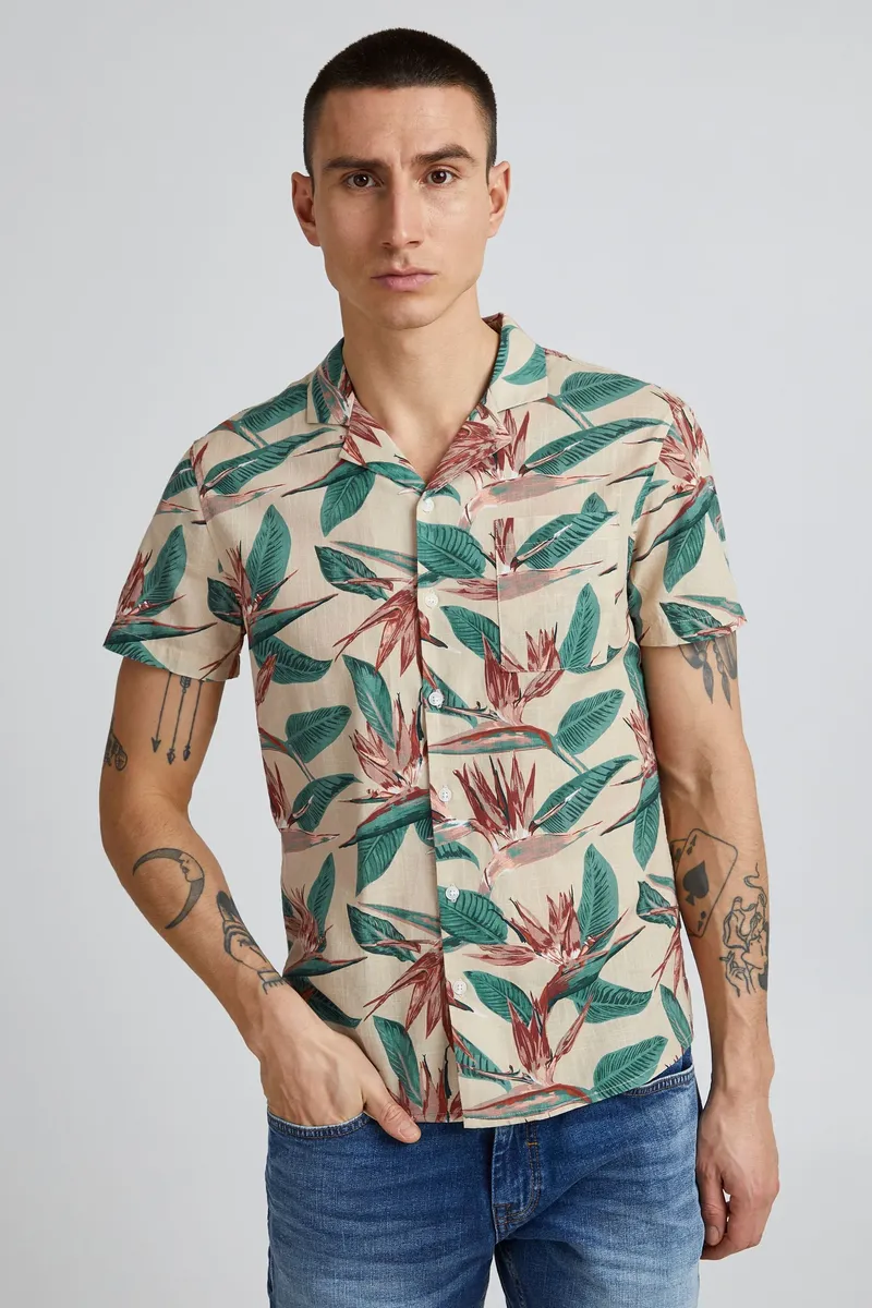 

Рубашка с короткими рукавами из смеси "BLEND BHShirt", серый