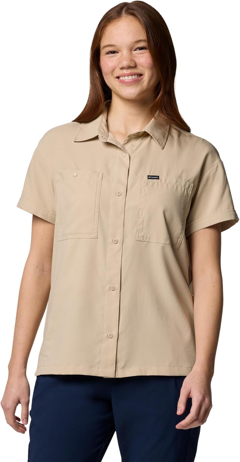 

Columbia Womens Silver Ridge Utility рубашка с коротким рукавом, Ancient Fossil 2024