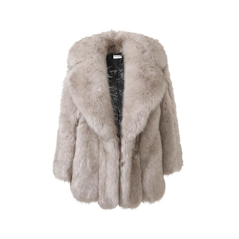 

Женская куртка Fur Greige SAINT LAURENT, Greige