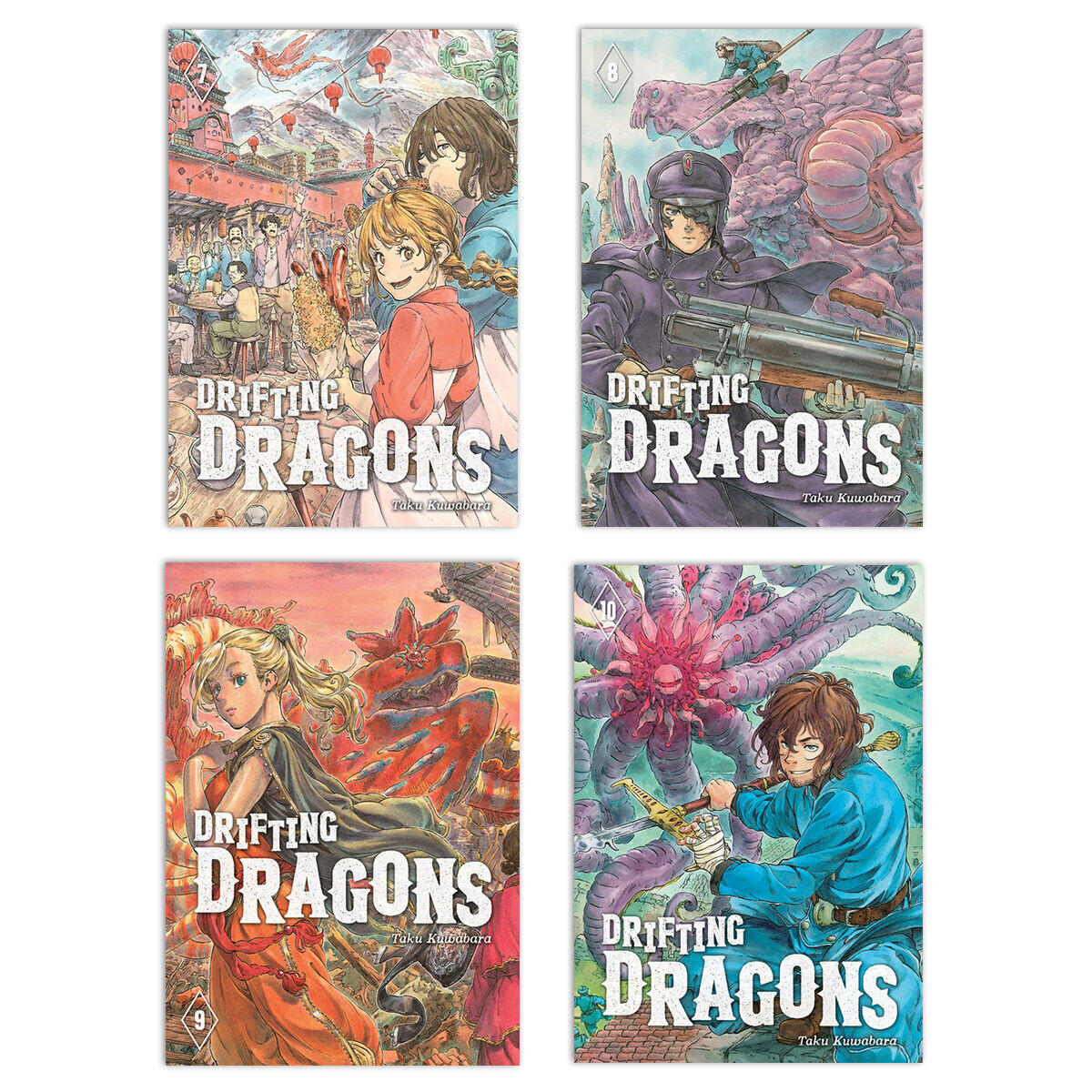 

Манга Drifting Dragons Manga (7-10) Bundle
