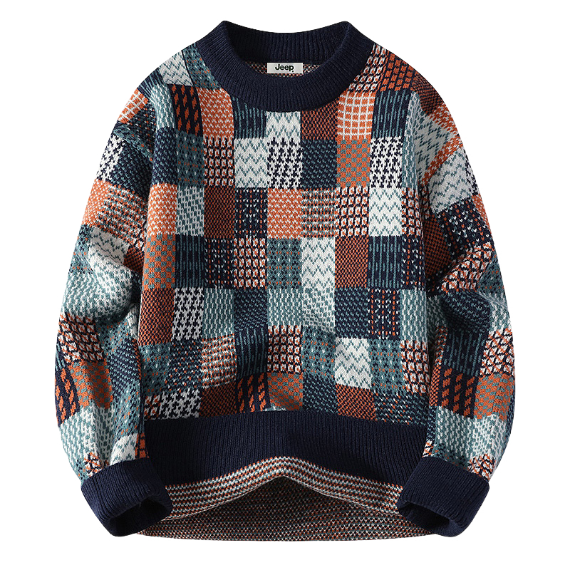 

Свитер Unisex Crew Neck Thickened Others Jeep, coffee