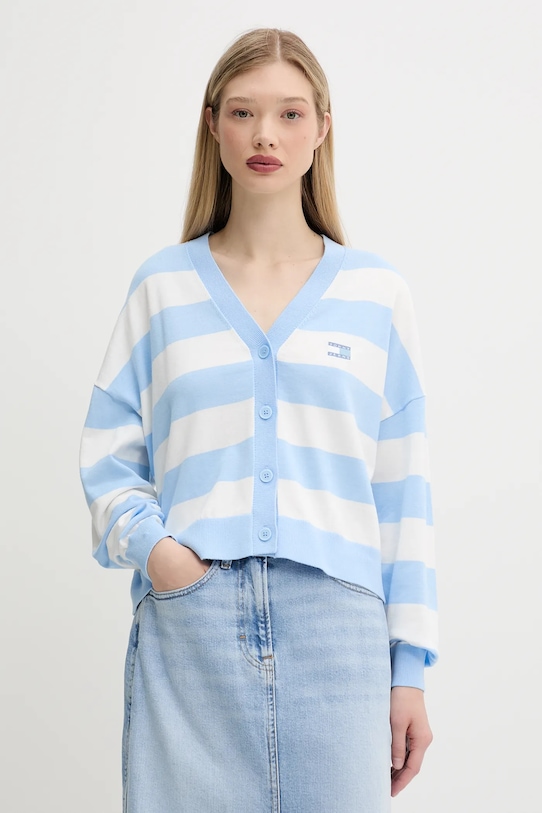 

Хлопковый кардиган Tommy Jeans, синий