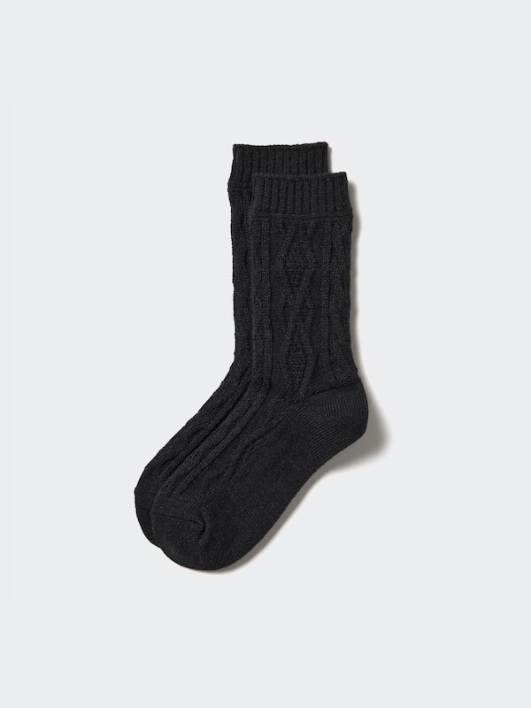 

Носки heattech кабельные Uniqlo, черный