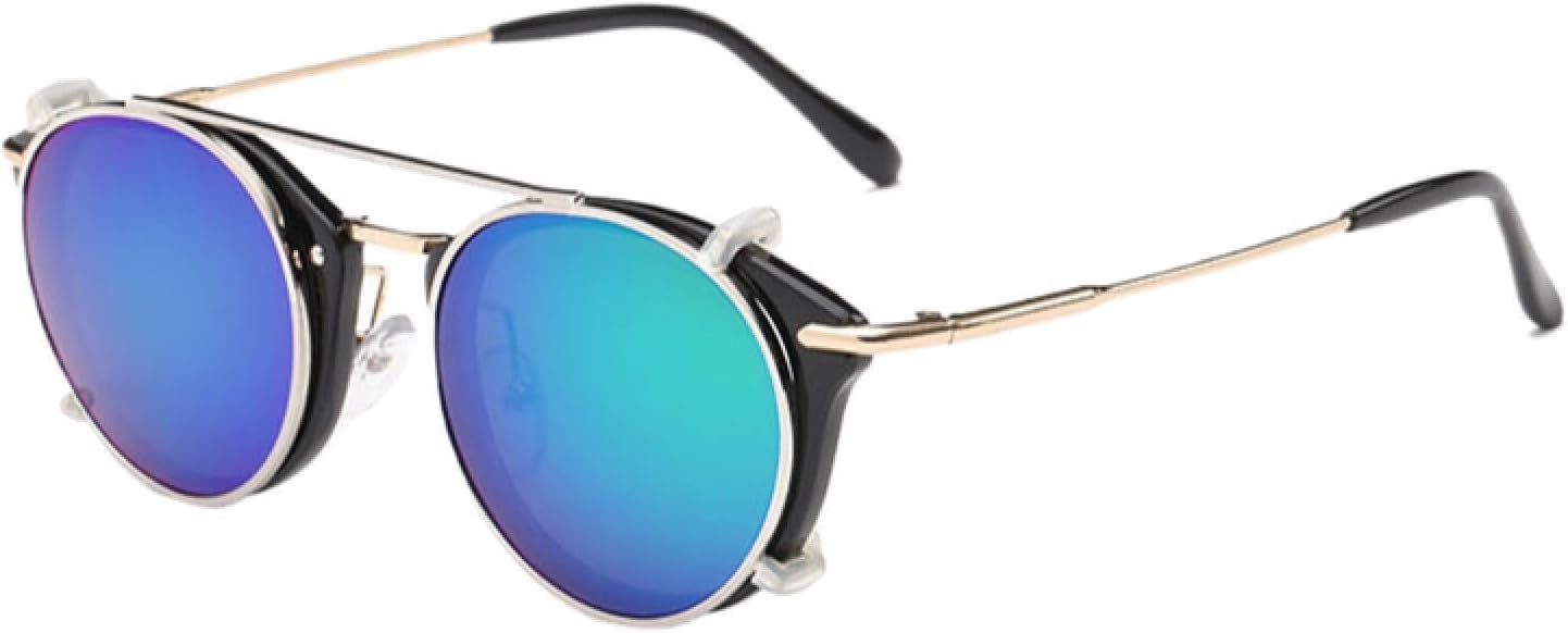 

Солнцезащитные очки с защитой от УФ-излучения UV400 для женщин и мужчин | Стиль стимпанк, откидные, со съемными линзами, круглые | для занятий спортом на открытом воздухе DSVIGF, 06