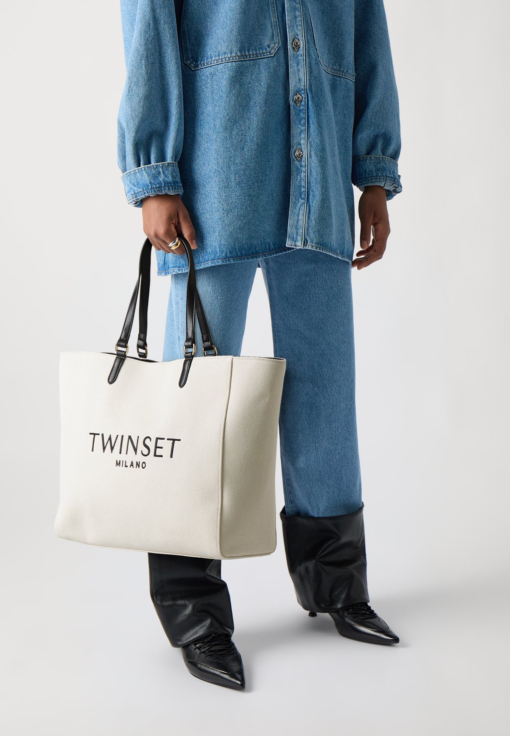 

Сумка-тоут TWINSET, бежевый