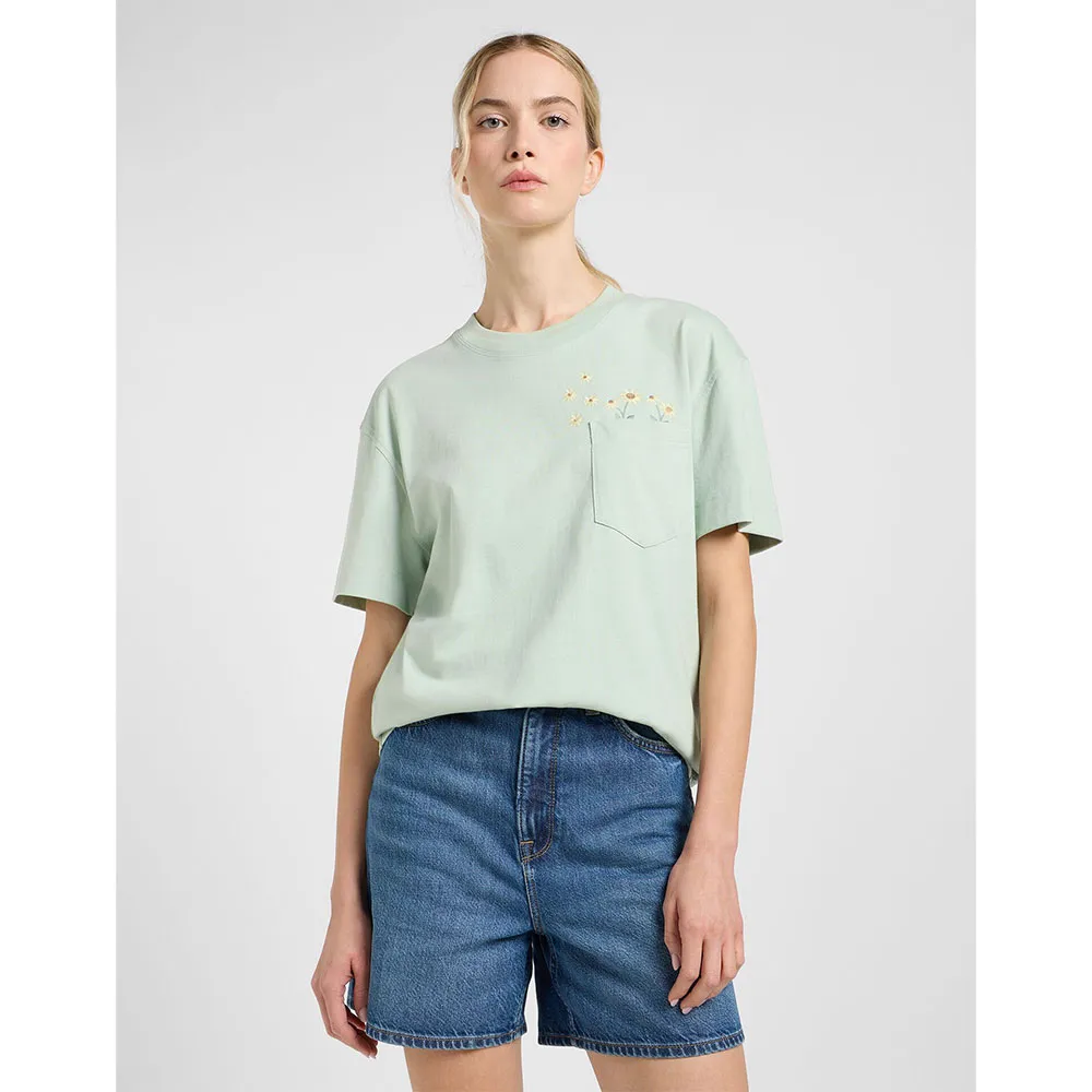 

Футболка с коротким рукавом Lee Embroidery Pocket, зеленый