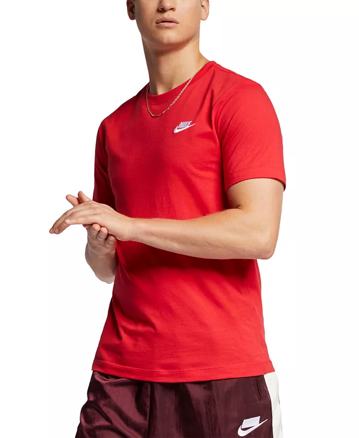 Футболка мужская Sportswear Club Nike, красный — фото 2