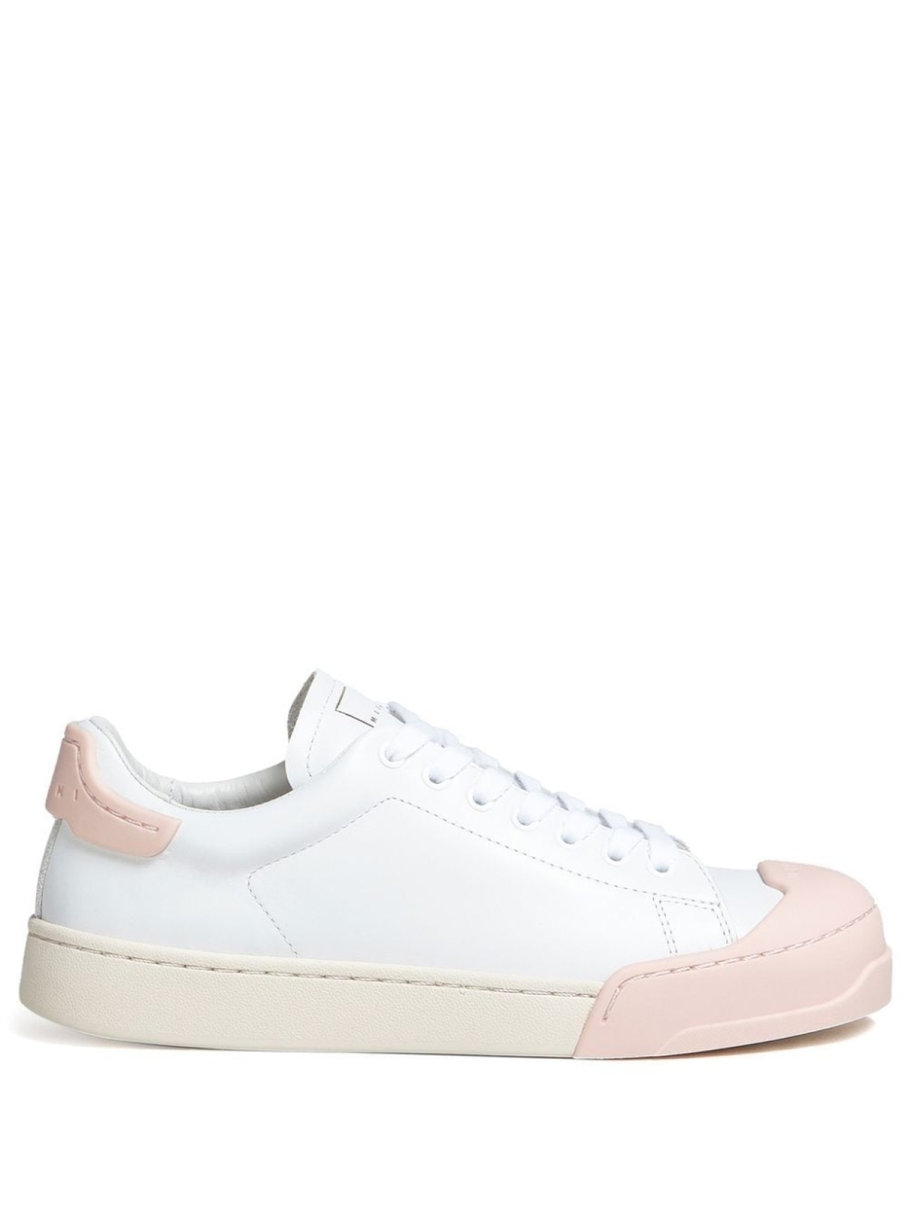 Кроссовки Marni Lace-up, белый/светло-розовый