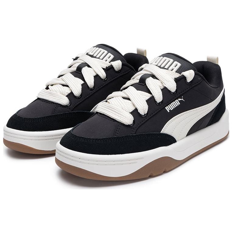 Кроссовки Puma Park Lifestyle Skateboarding Shoes Unisex Low-top Black/white, белый — фото 3