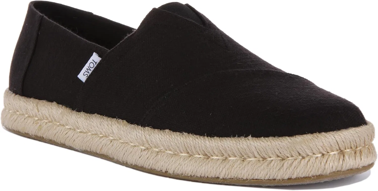Женские лоферы TOMS Alp Rope 2.0 без каблука, Black — фото 3