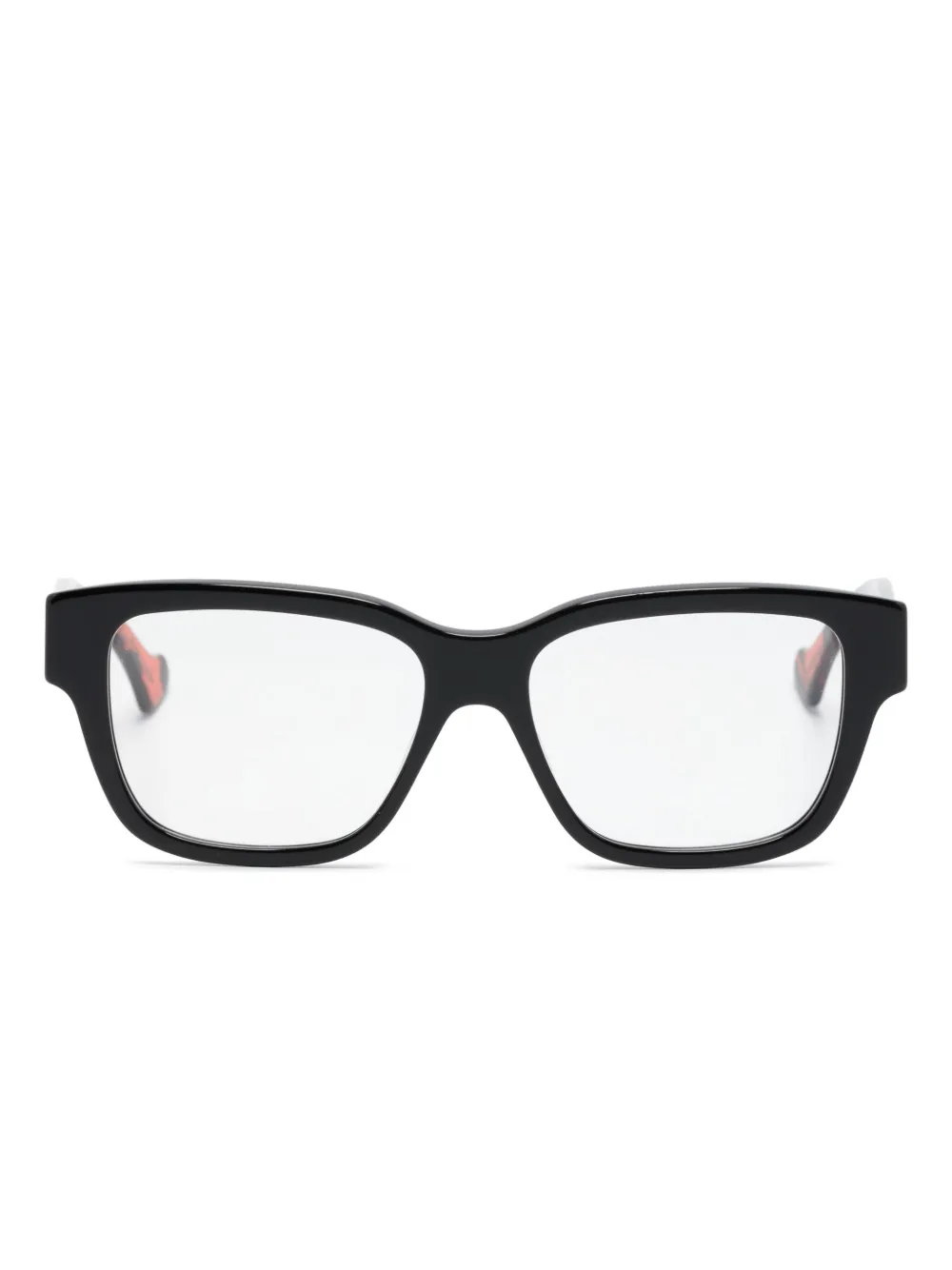 

Очки в прямоугольной оправе черепаховой расцветки Gucci Eyewear, черный